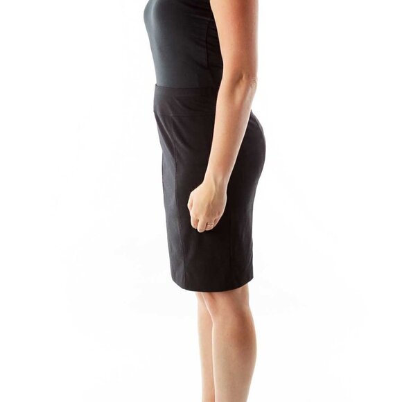 Ellen Tracy Black Fitted Pencil Skirt - Picture 3 of 3